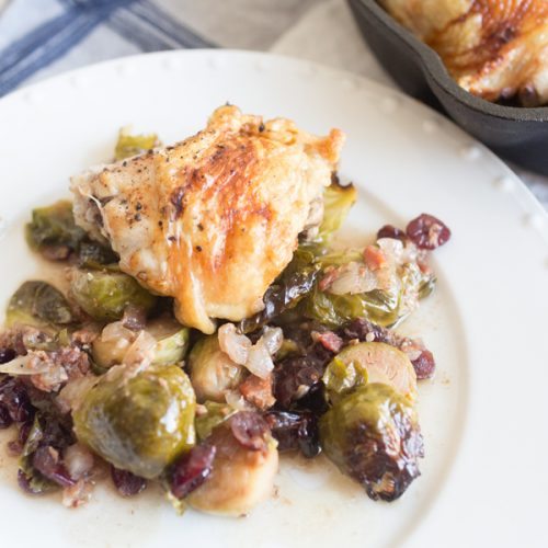 Healthy Recipes – Candied Brussel Sprouts & Chicken Thighs