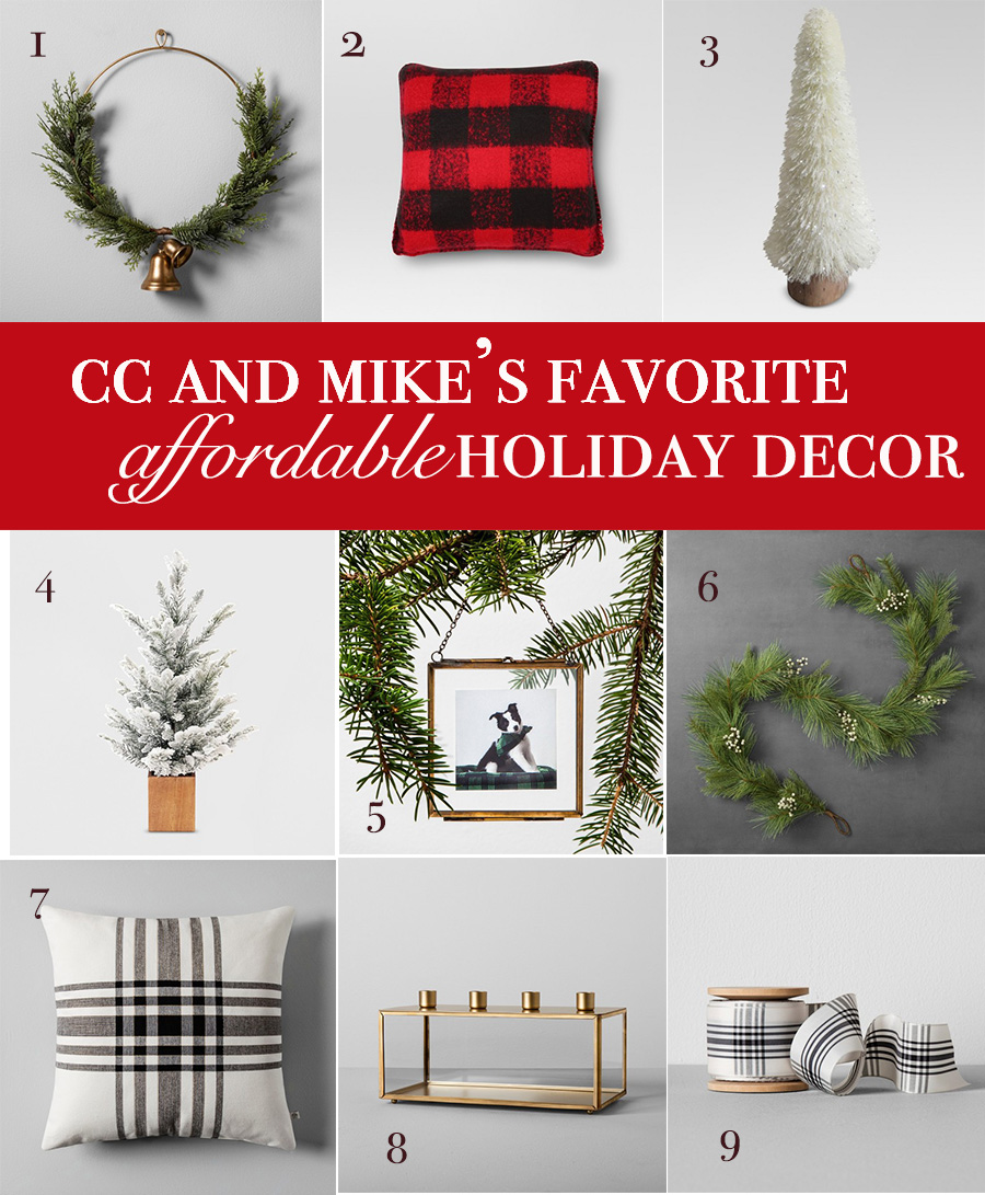 Affordable Buffalo Plaid Holiday Pillows and Decor, CC and Mike, Blog