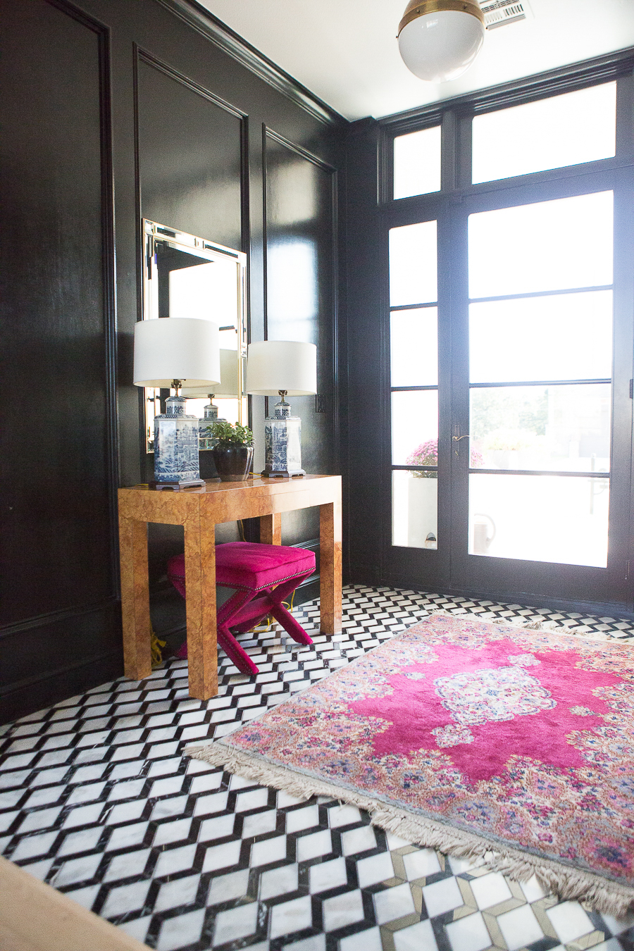 10 Bold Pink and Navy Rugs for Home Decor | CC and Mike ...