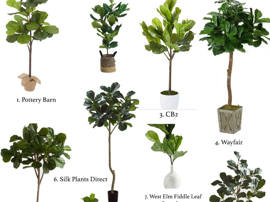 10 Beautiful Faux Fiddle Leaf Fig Trees and Plants for Home Decor