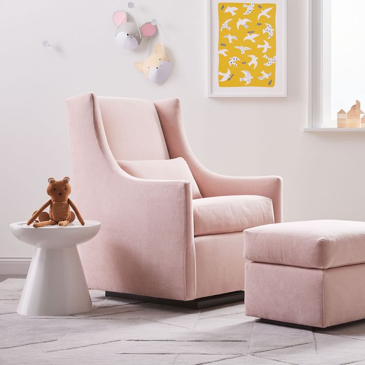 Blush sales glider chair