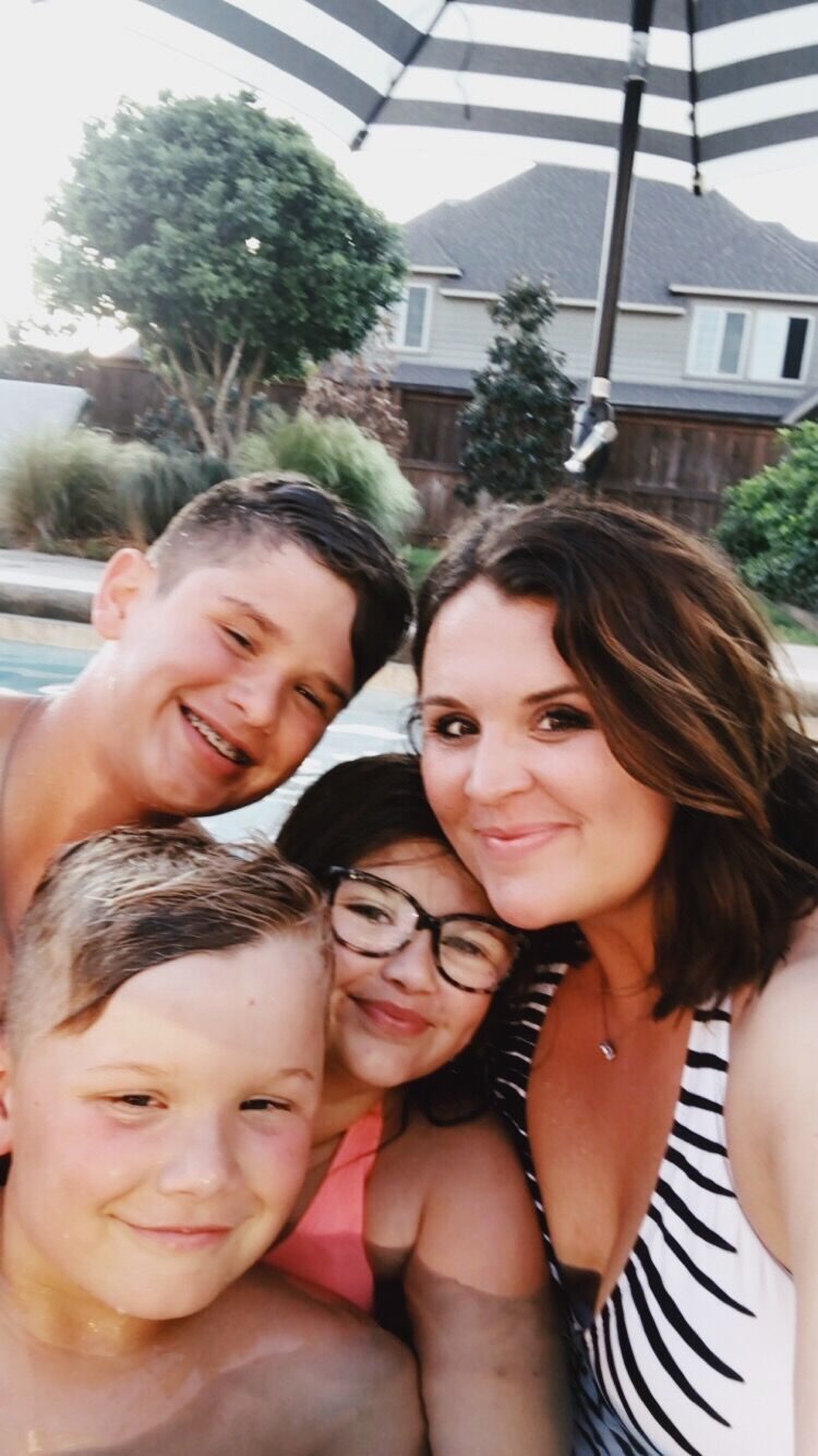 motherhood is a marathon rectangle pool black and white umbrellas hot tub-2 mom blog parenting blogs mom parenting advice