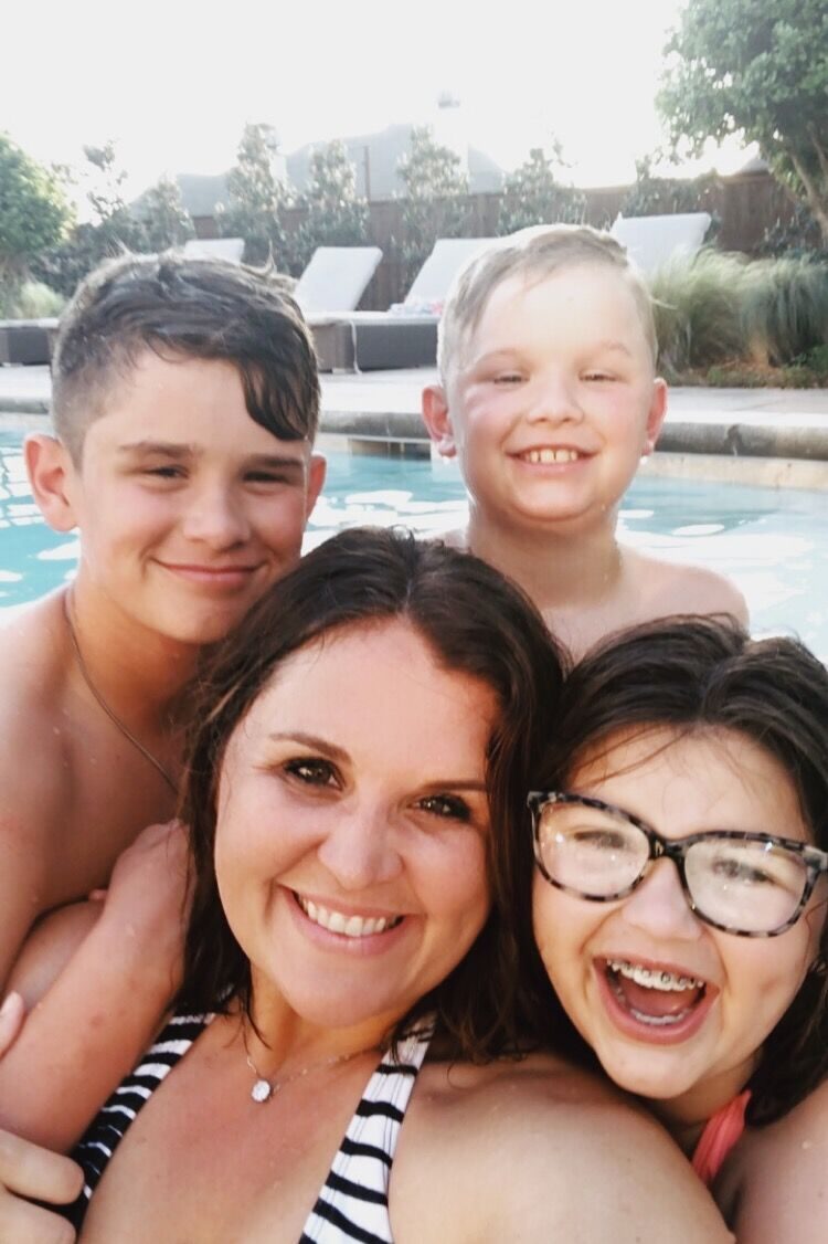 motherhood is a marathon rectangle pool black and white umbrellas hot tub-2 mom blog parenting blogs mom parenting advice