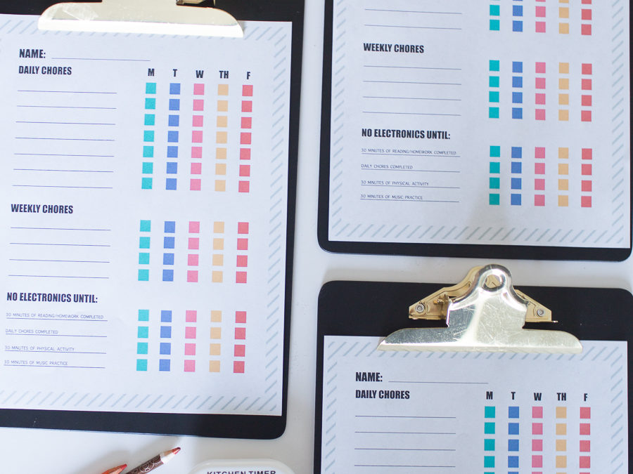 How to Limit Screen Time for Kids and Free Printable Chore Charts free
