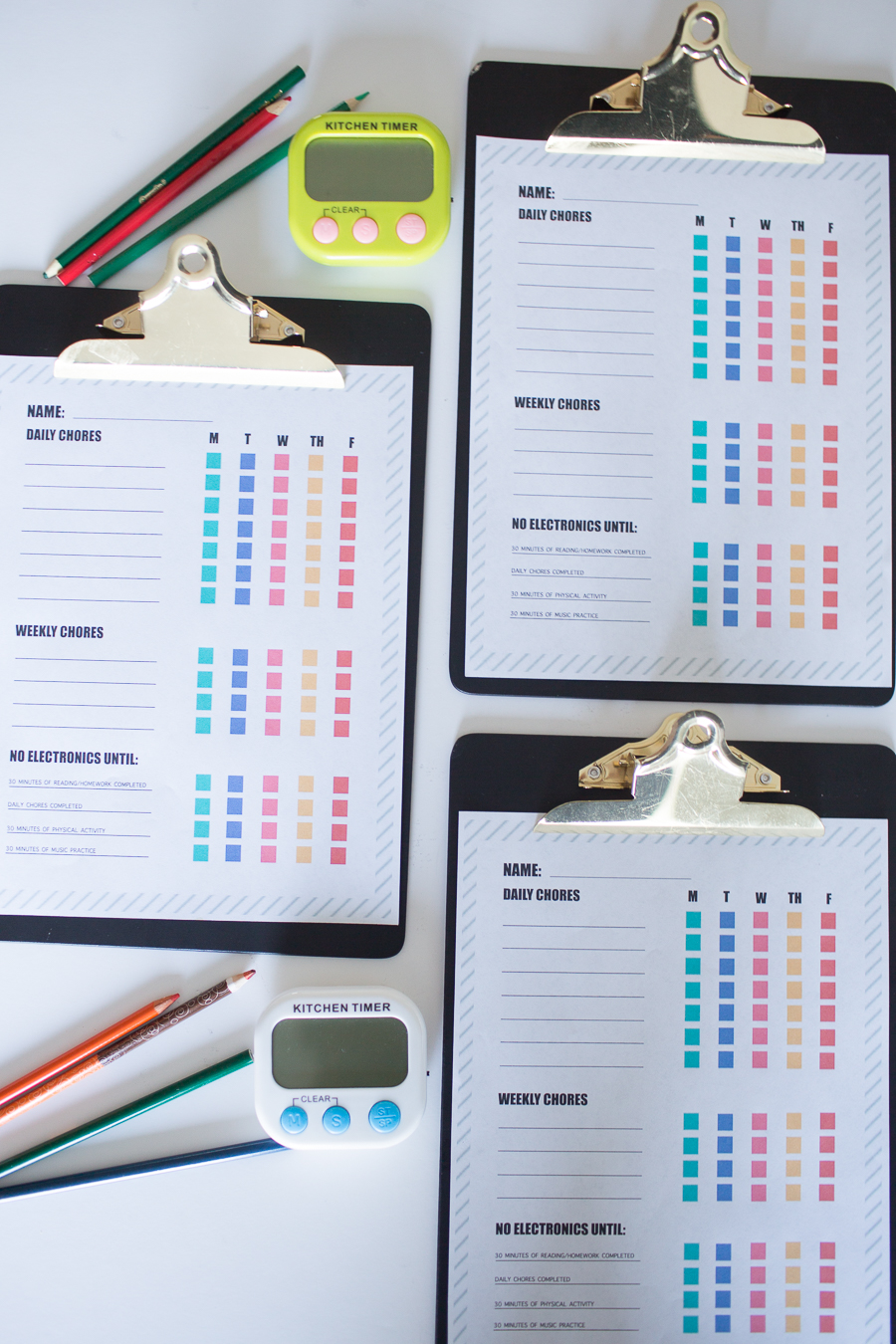 How to Limit Screen Time for Kids and Free Printable Chore Charts free