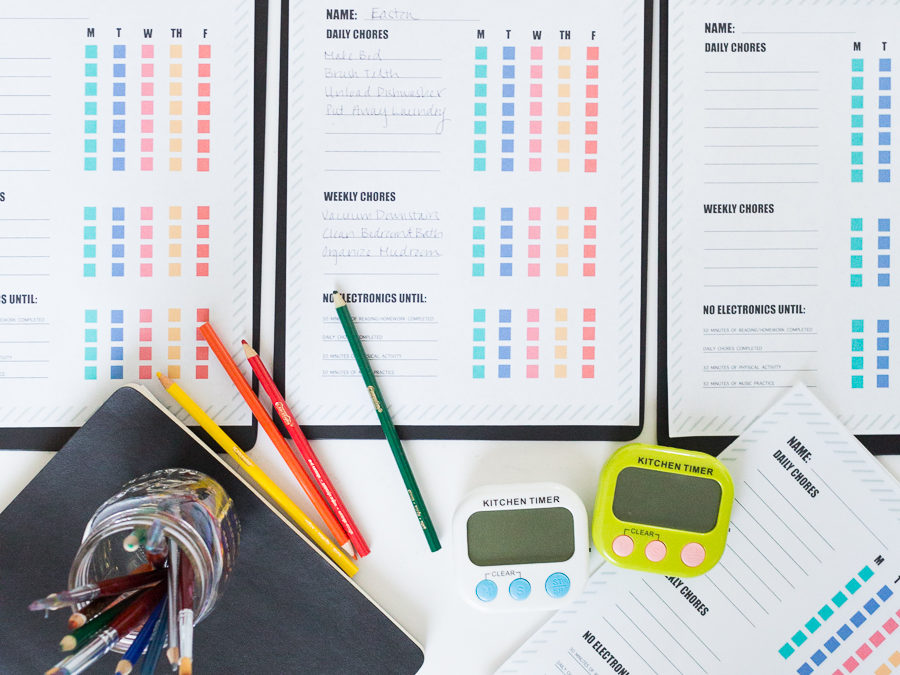 How to Limit Screen Time for Kids and Free Printable Chore Charts free