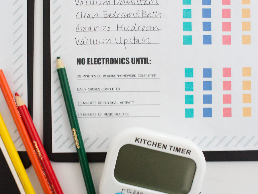 How to Limit Screen Time for Kids and Free Printable Chore Charts free