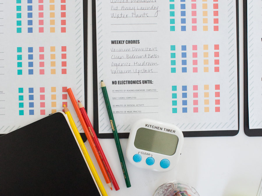 How to Limit Screen Time for Kids and Free Printable Chore Charts free