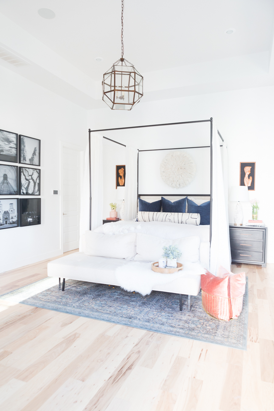 The Ultimate Guide to Affordable Canopy Beds master bedroom end of bed sofa navy and black master bedroom decor black wood master bedroom night stands gallery art master bedroom black gallery frames master bedroom fiddle leaf fig tree master bedroom