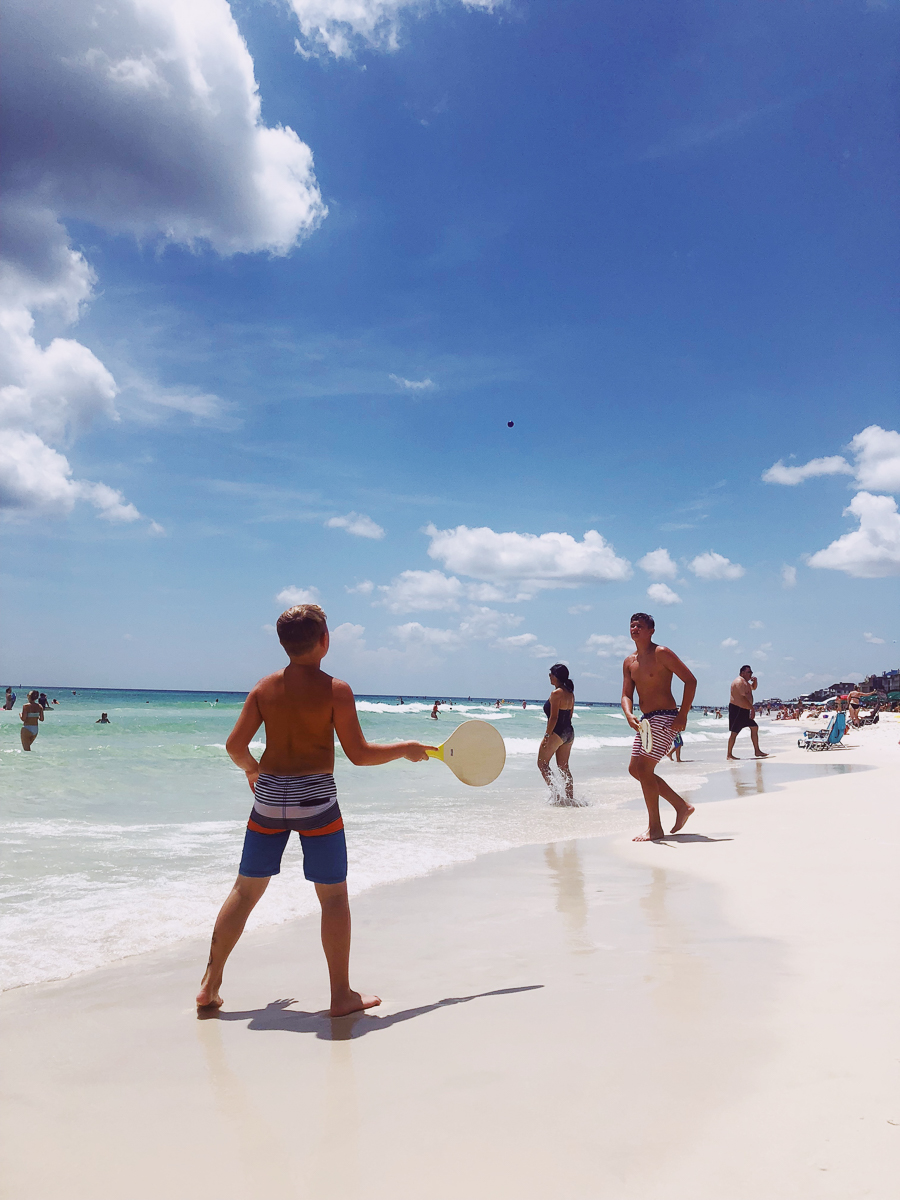 Tips for Planning the Perfect Family Beach Trip to Rosemary Beach beach paddle game
