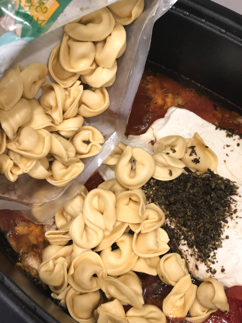 Easy Slow Cooker Italian Sausage Tortellini Recipe