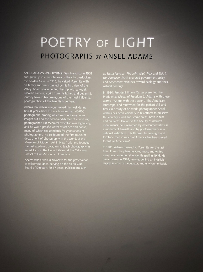 poetry of light photographs by ansel adams wall