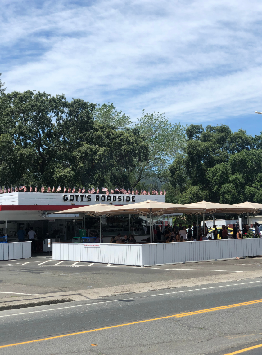 gott's roadside restaurant with outdoor seating