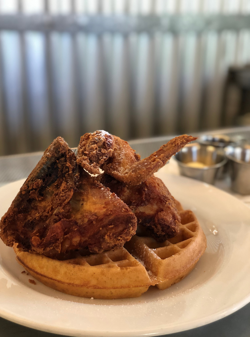 fried chicken and waffles 