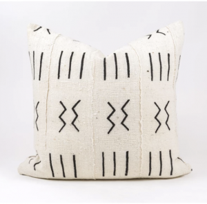 cc and mike the shop mudcloth pillows black and white