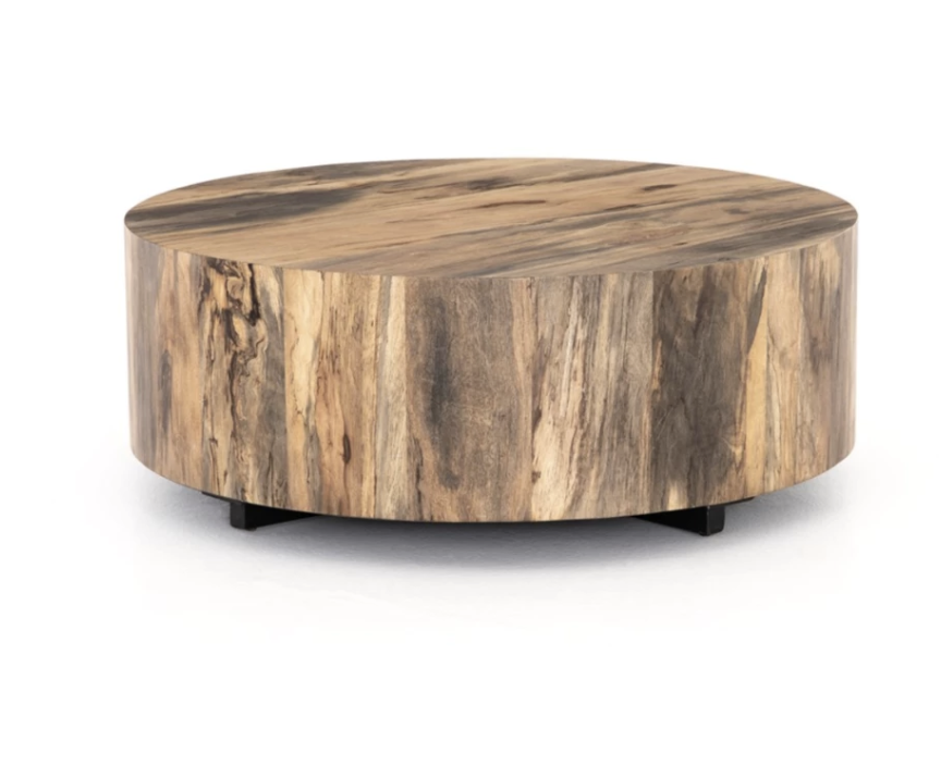 CC AND MIKE labor day sales round wood coffee table CC & Mike