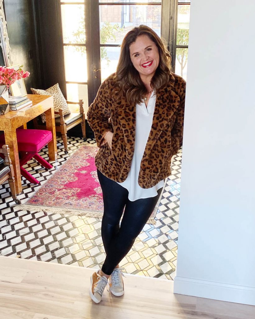 Affordable Holiday Fashion Ideas with Walmart leopard coat