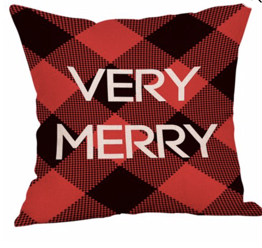 Affordable Buffalo Plaid Holiday Pillows and Decor