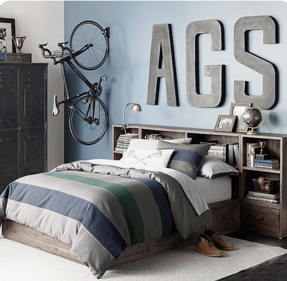 navy boys bedroom