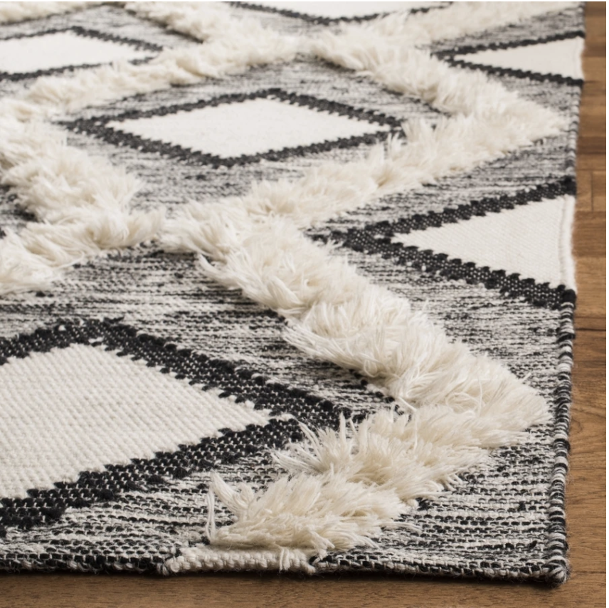 5 Tips for Boys Bedroom Design easton rug line launch cc and mike plush cozy black and white aztec and stripe rugs with tassels