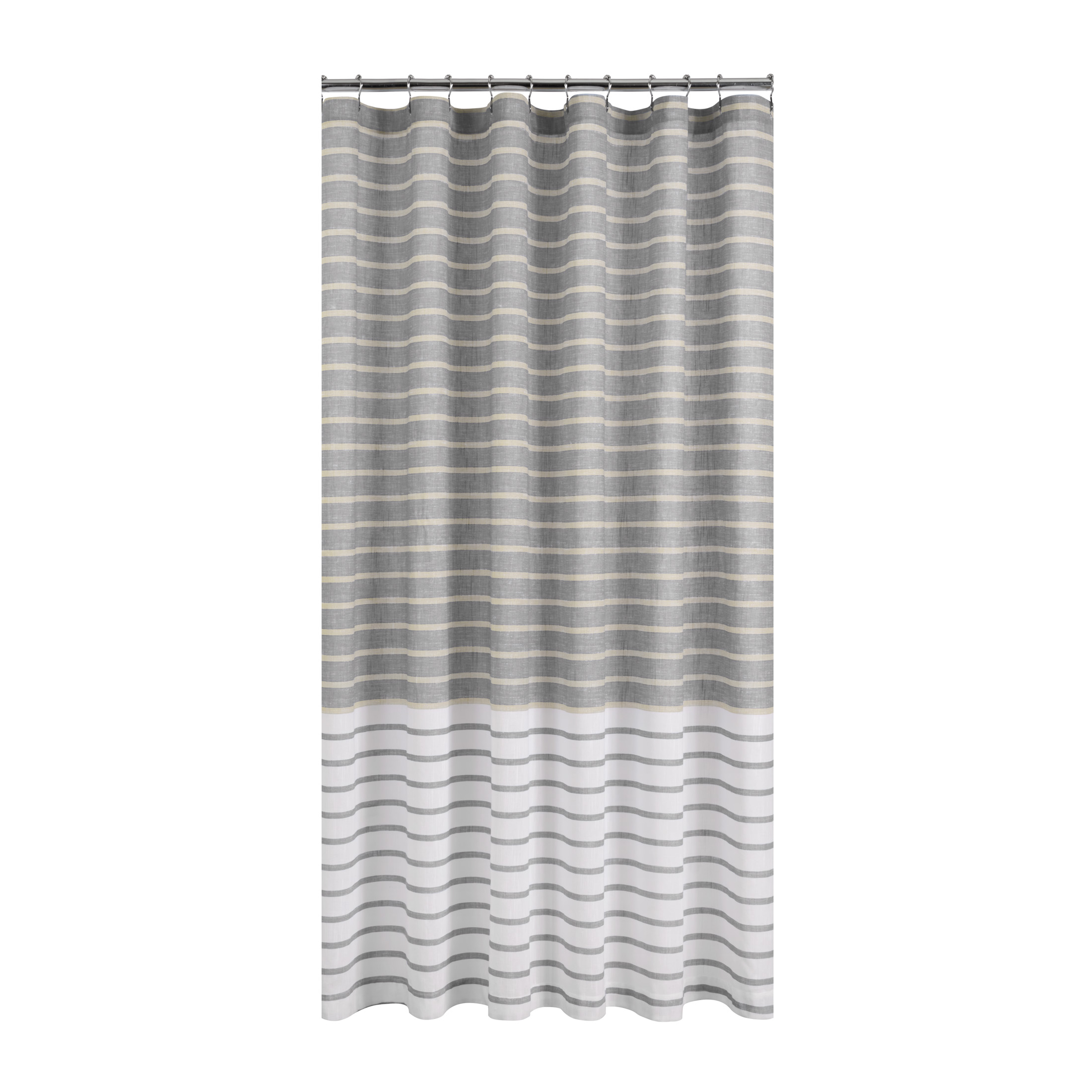 Stripe shower curtain2 - CC & Mike