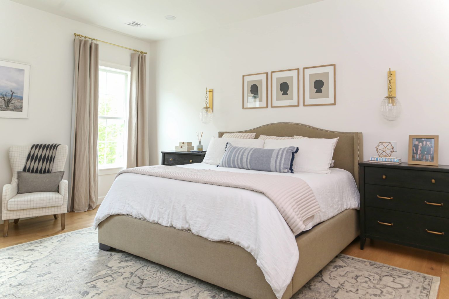 Newhall bed in master bedroom